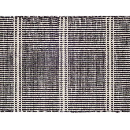 MALTA BLACK WOOL WOVEN RUG