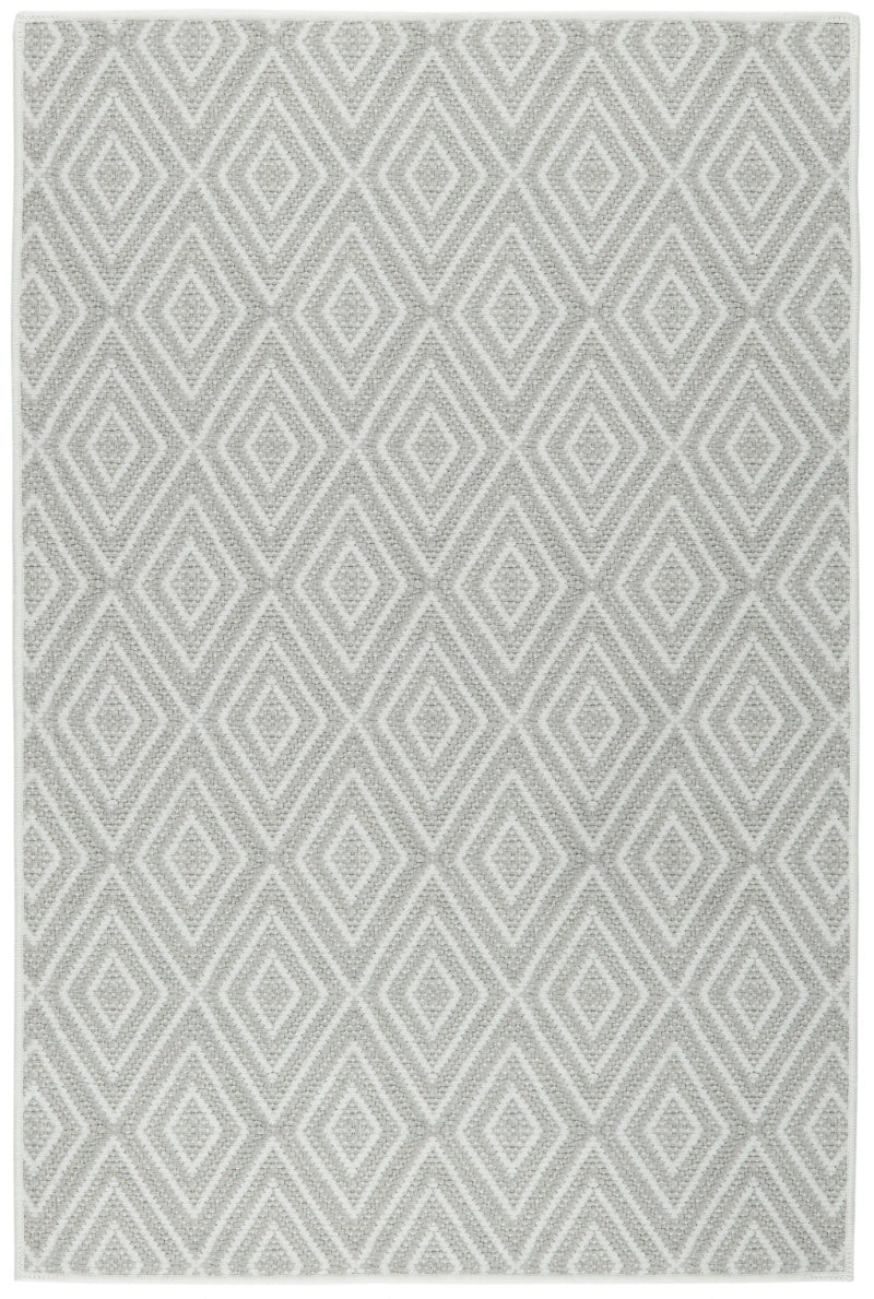 Diamond Platinum/White Machine Washable Rug 3x5