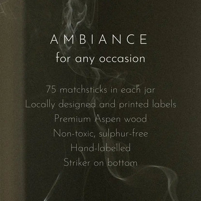 Apothecary Matches: Concrete Tip Jar Matchsticks