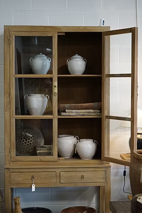 Antique French Confit Pot - White