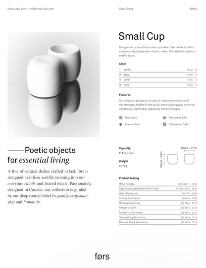 Small Cup Grey