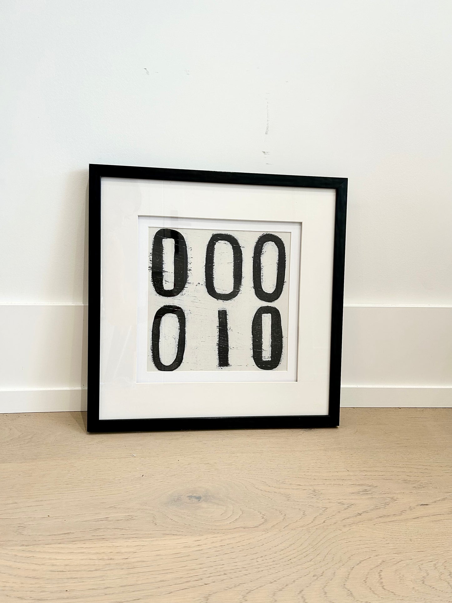 HIEROGLYPH V FRAMED PRINT