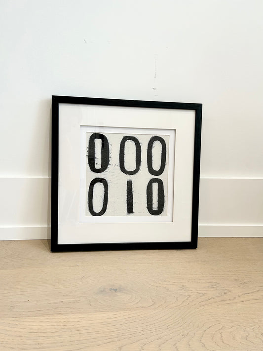 HIEROGLYPH V FRAMED PRINT