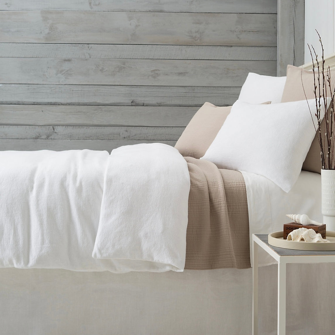 Montauk White Duvet Cover Full/Queen