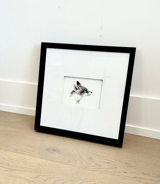 FOX PROFILE FRAMED PRINT