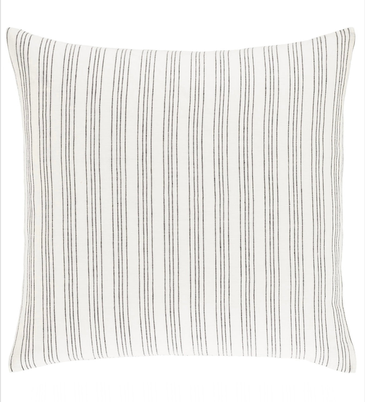 Lush Linen Stripe Charcoal Sham Euro