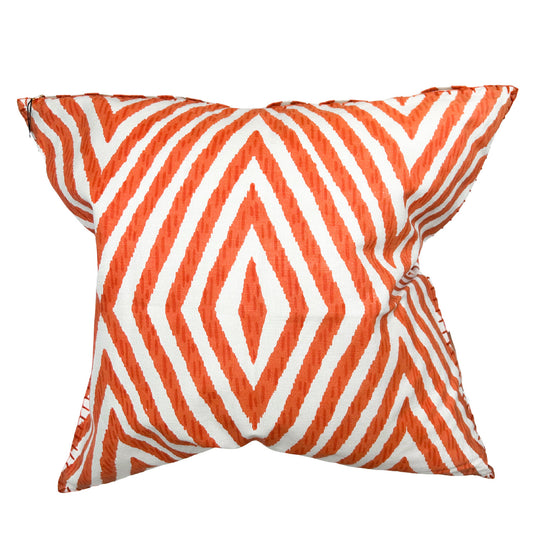 THE ORANGE ZEBRA THROW PILLOW