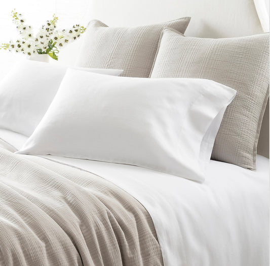 Lush Linen White Sheet Set Queen