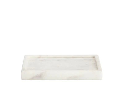 Belle de Provence Marble Soap Dish White