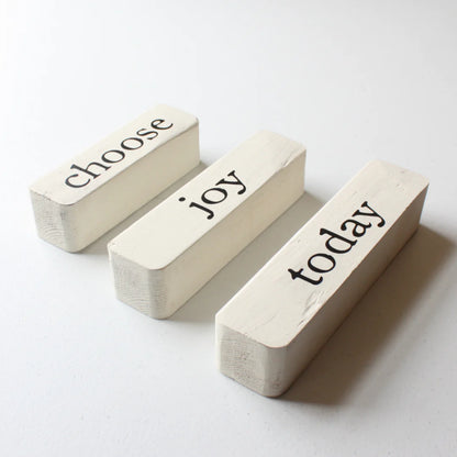 CHOOSE JOY TODAY STACKED BLOCKS