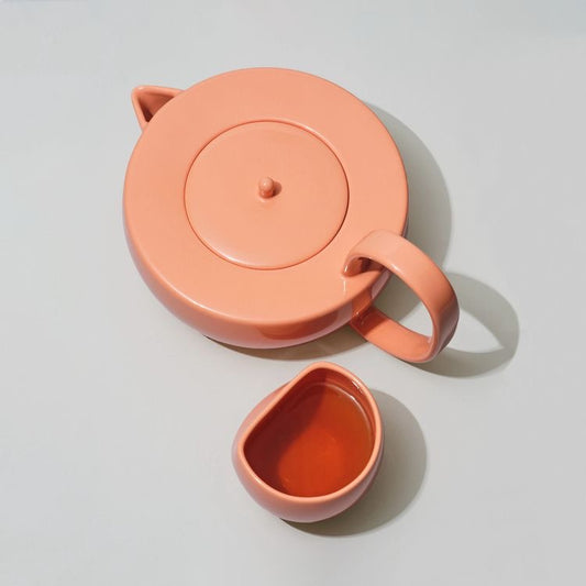 Small Tea Pot Coral