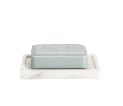 Belle de Provence Marble Soap Dish White