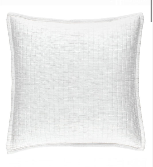 Boyfriend White Matelassé Sham Euro