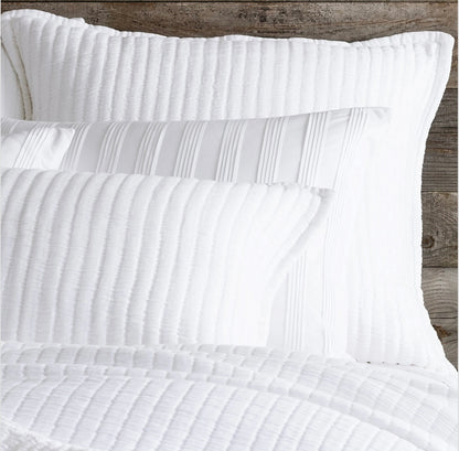 Boyfriend White Matelassé Sham Standard