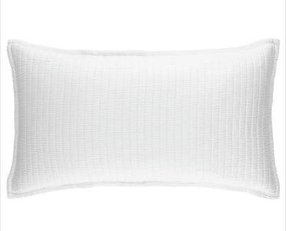 Boyfriend White Matelassé Sham Standard