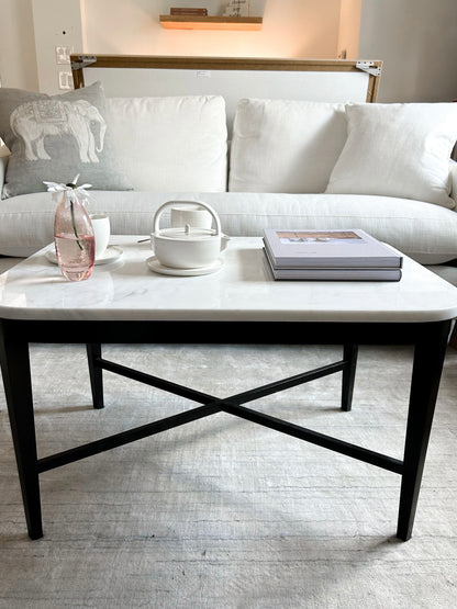 MARBLE TOP COFFEE TABLE