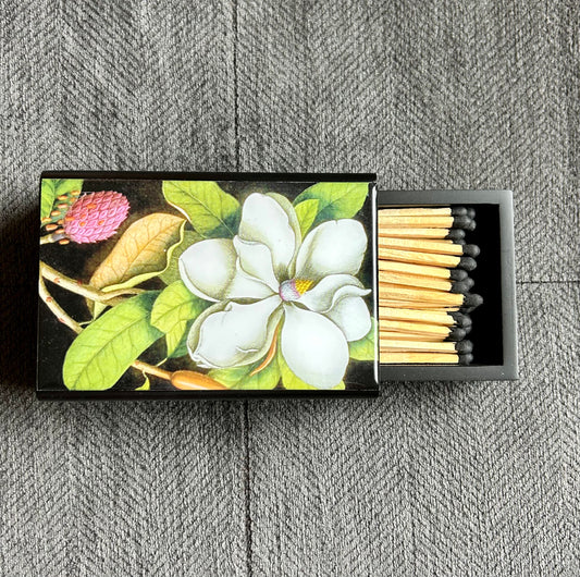 MAGNOLIA REUSABLE MATCH BOX & MATCHES