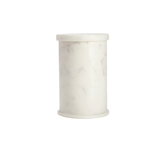 Belle de Provence Marble Cotton Holder White